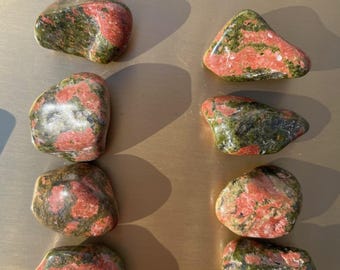 One (1) Unakite Stone, Energy Healing, Born in Brazil, Natural Stone, Lithotherapy, Handpicked & intuitively chosen