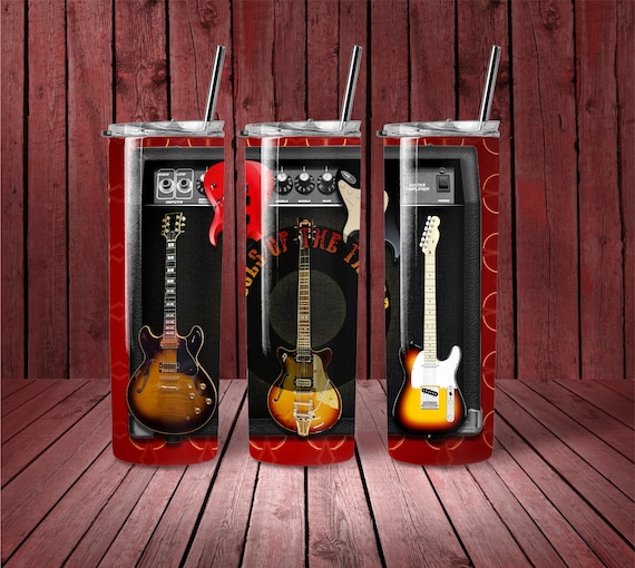 Guitar 20 oz Tumbler wrap, PNG, JPG