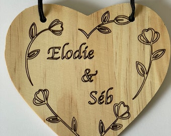 Mother's Day, Grandmas, Valentine's Day, Birthday: Wooden heart