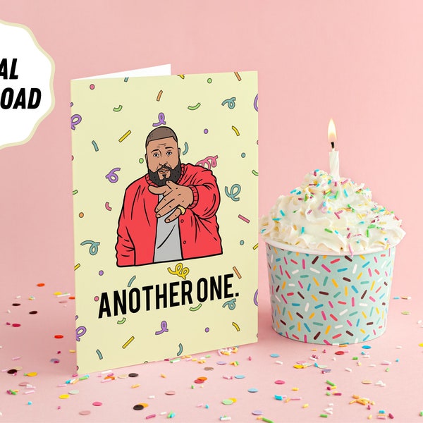 TÉLÉCHARGEMENT NUMÉRIQUE : carte d'anniversaire DJ Khaled | Un autre | Nous les meilleurs | de voeux | Anniversaire de Khaled | Carte d'anniversaire amusante