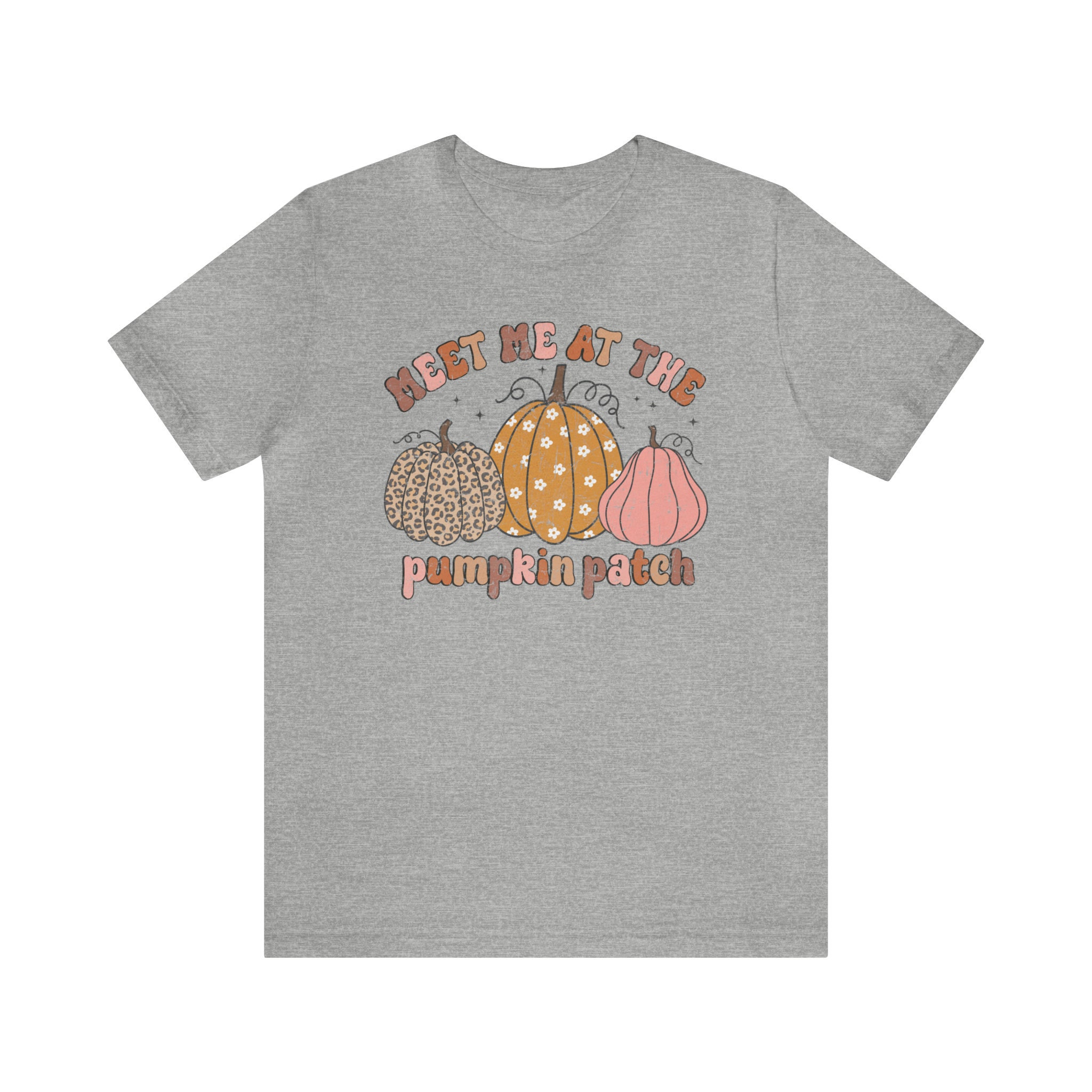 Discover Meet Me at the Pumpkin Patch Shirt | Bella + Canvas 3001 Unisex Jersey Short Sleeve Tee | Fall, Halloween, Retro