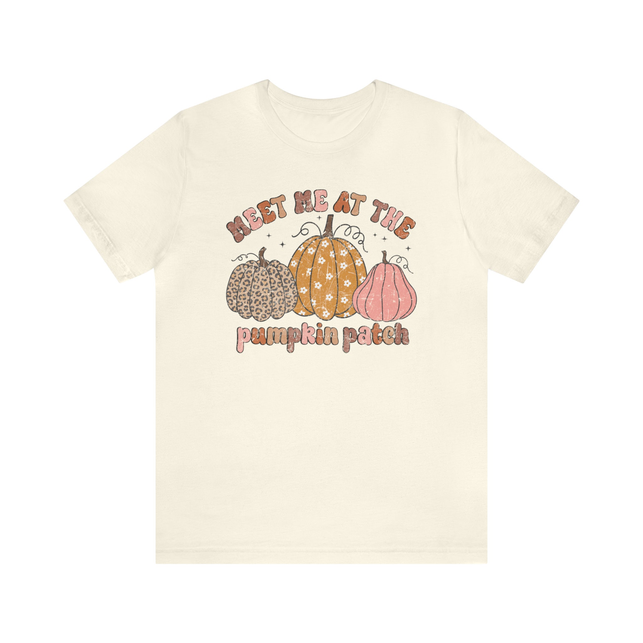 Discover Meet Me at the Pumpkin Patch Shirt | Bella + Canvas 3001 Unisex Jersey Short Sleeve Tee | Fall, Halloween, Retro