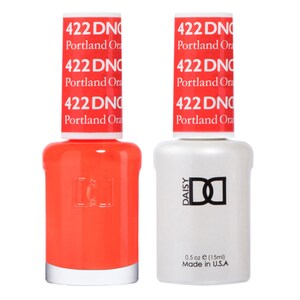 Portland Orange #422 and Matching Polish Set - DND Gel and Lacquer