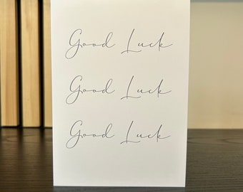 Good Luck Card