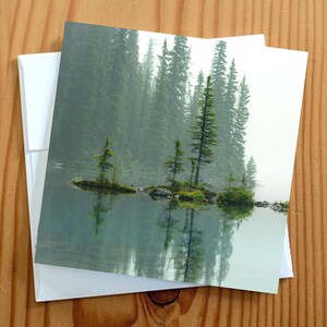 Carte de voeux de photographie d'art de paysage 5 x 5