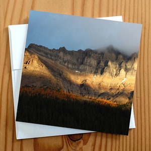 Carte vierge de photographie d'art de montagne 5 x 5