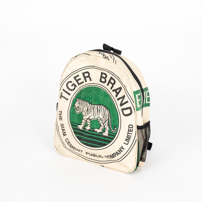 Recycled Minimal Daypack/Backpack Green Tiger
