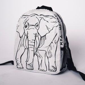 Recycled Minimal Daypack/Backpack White Elephant