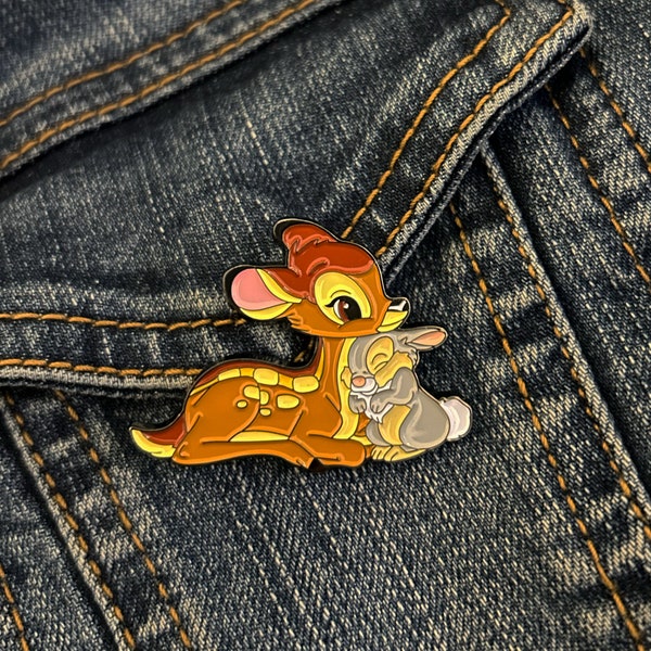 Pin's Bambi et Panpan en émail | Badge de collection dessin animé | MUNNKI