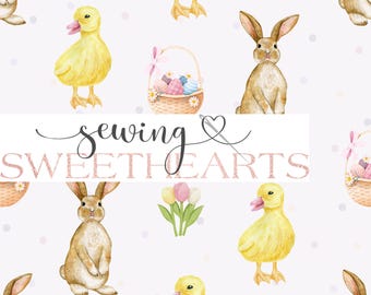 Patrón sin costuras de conejo de Pascua, patrón de repetición sin costuras de primavera, patrón de tela, sublimación de tela, papel digital