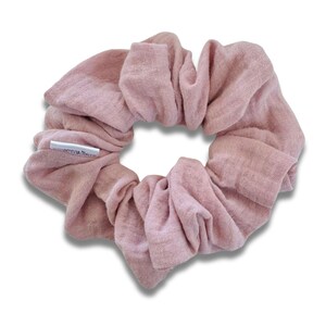 Rose Muslin Scrunchie, Large Scrunchy, XL Scrunchie, Hair Accessories, Hair Tie, Messy Bun, Gift for Her, Gift for Mom, bridesmaid gift