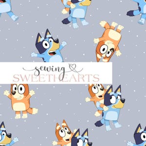 blue dog seamless pattern, sibling seamless repeat pattern, fabric pattern, fabric sublimation, digital seamless file, digital paper