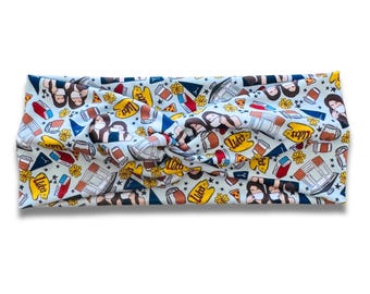GG Headband (or removable tie option), Luke’s bow headband, twist headband, bandeau pour fille, fitness headband
