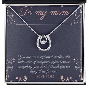 Collier de mère cadeau / avec carte de message / anniversaire de mère / cadeau de Noël