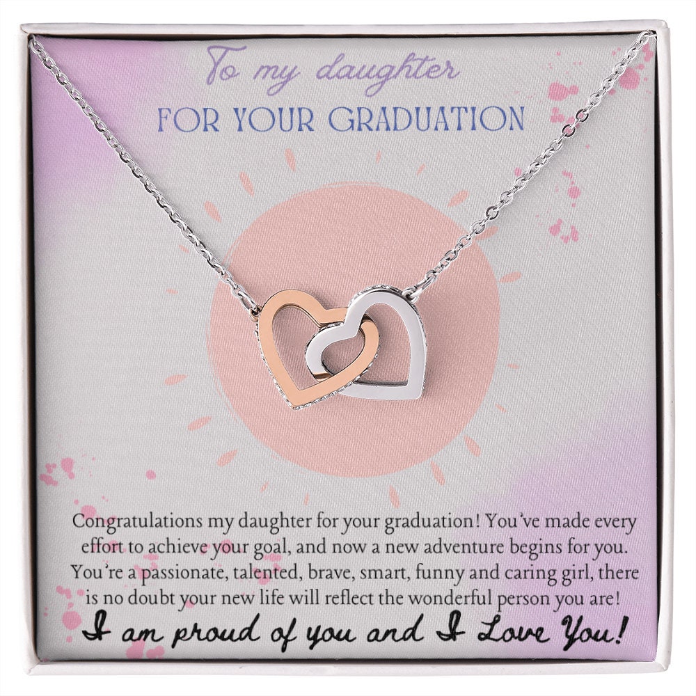 Collana Con Ciondolo Cuore E Zircone Cubico - Regalo Di Laurea Per Donne, Insegnanti, Figlia, Nipote - Con Biglietto Di Auguri - 4