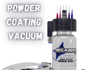 Pneumatisch vacuüm voor poedercoating - onderhoudsvrij microvacuümapparaat, poedercoatingtools, tweekleurige poedercoatingvacuümset, microvacuüm