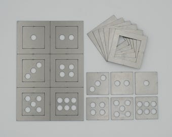 Dados de soldadura de acero y cupones de práctica / 24 piezas en total, acero laminado en frío de calibre 16, kit de práctica de soldadura para principiantes, soldadura con varilla Tig Mig