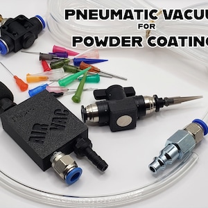 Pneumatic Vacuum for Powder Coating - Maintenance Free Micro Vac Tool, Provides Precision Removal Prior to Baking!