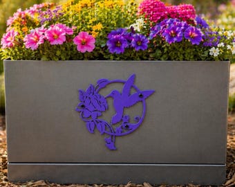 Metal Planter Box | Steel Garden Planter | Rustic Farmhouse Outdoor Decor | Mother's Day Gift