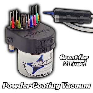 Pneumatic Vacuum for Powder Coating! Maintenance Free Micro Vac Tool, Reclaims Powder, Provides Precision Removal prior to Baking! Micro Vac