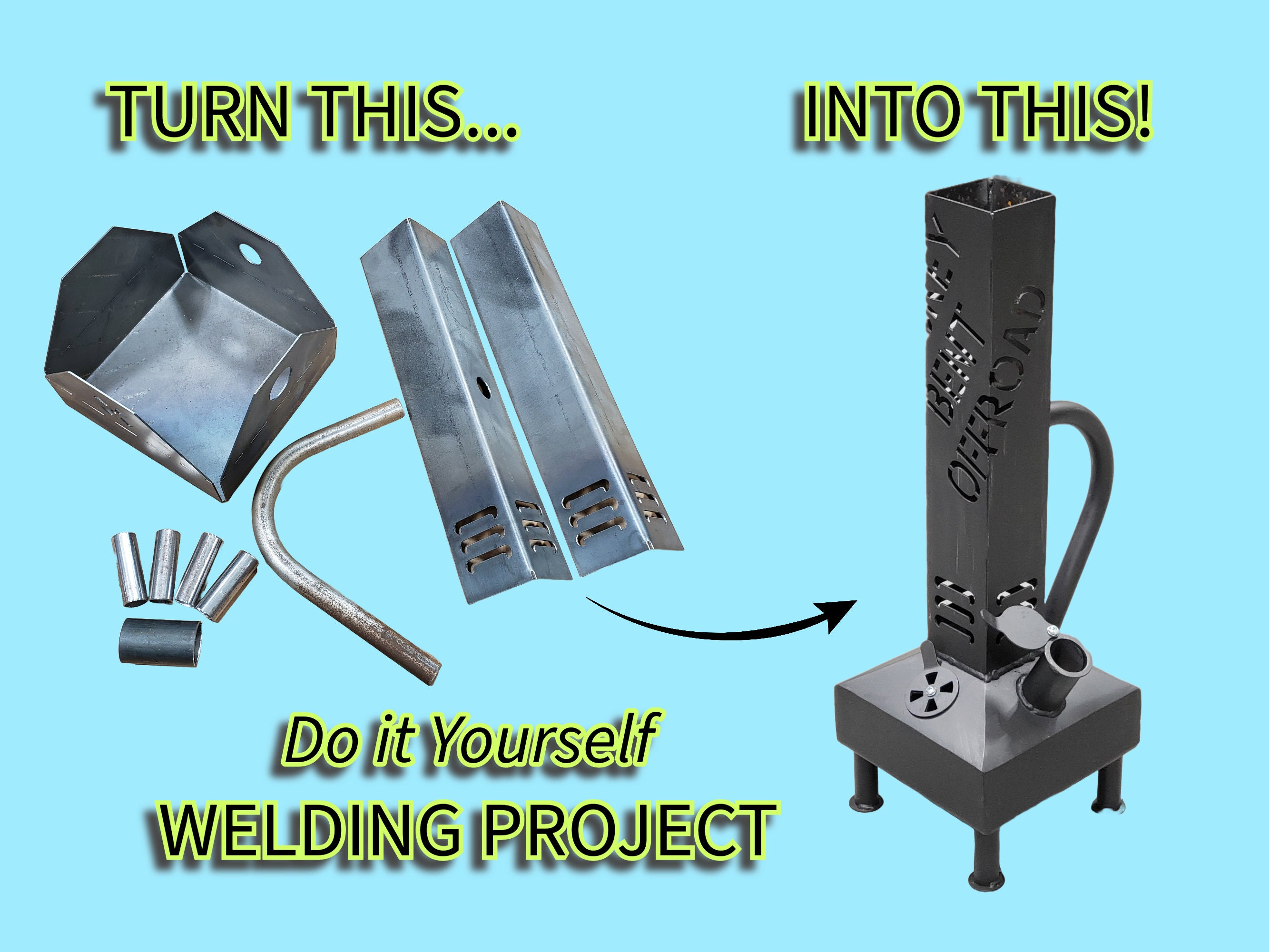Custom Fire Pit DIY Welding Projects Kit, Smudge Pot, Fire Pit, DIY