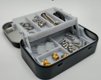 Mini Organizer for Fishing, EDC, Screws, Craft Supplies – Fits Standard Mint Tins!