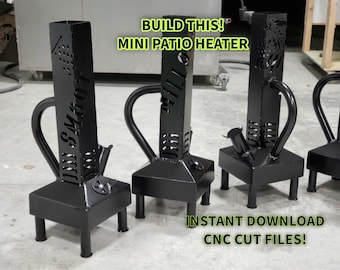 Micro Smudge Pot DXF Files - CNC Plasma Cutting, dxf Plasma Cut, Fire Pit File, dxf Plasma Art, Metal Work dxf Shop Tool dxf Welding Project