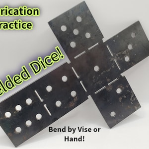 DIY Welding Kit Sheet Metal Dice | Raw Steel | TIG MIG Brazing Practice | Fabrication | Plasma Cutting | Bending by Hand | Dice Cube Die Art