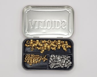 Tin Organizer Compatible with Standard Mint Tins - Insert Jewelry Storage Travel Accessory Art Palette Pill Box