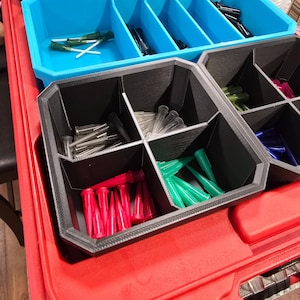 Low Profile Bin Divider System Insert – Several Sizes, Dividers & Colors to Choose From!