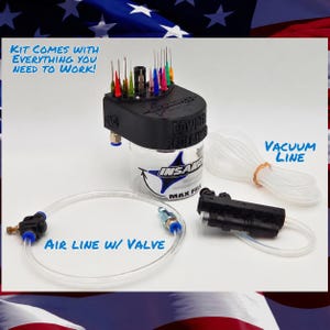 Pneumatic Powder Coating Vacuum, Precision Removal Tool, Reclaims Powder