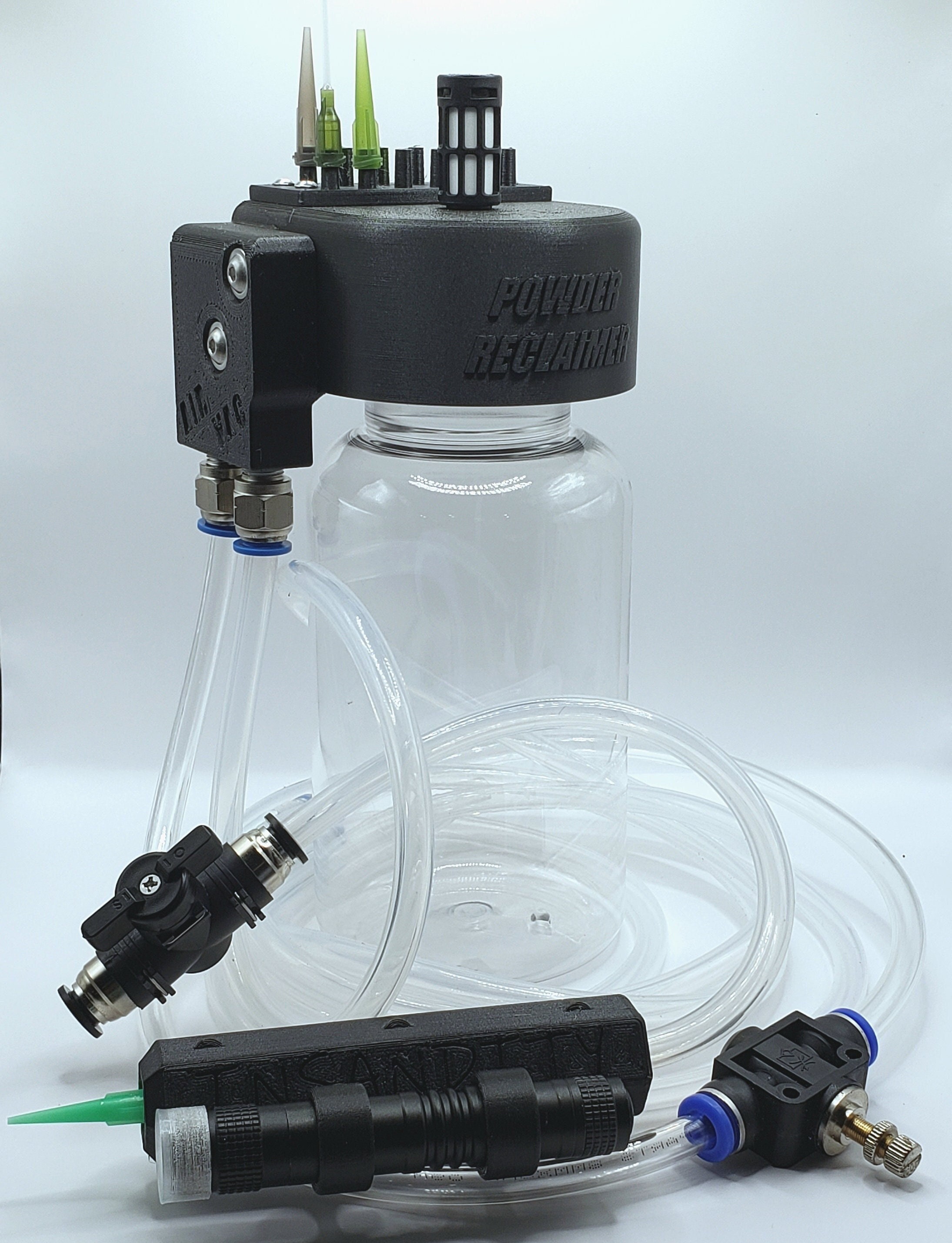 Powder Coating Vacuum Pneumatic Maintenance Free Micro Vac Tool, Reclaims Powder, Provides