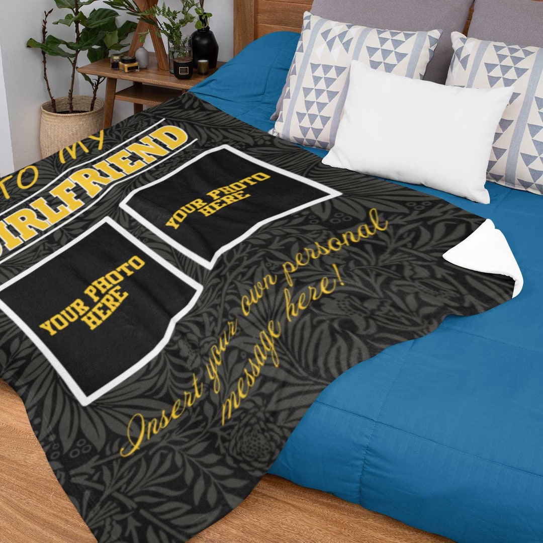 Personalized Photo Blanket for Girlfriend Girlfriend Gifts Etsy