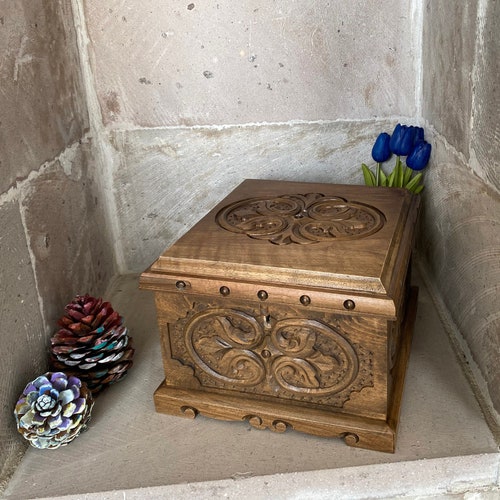 Personalized Wooden Treasure Chest Secret Lock Wooden Box Etsy