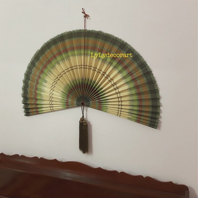 6080100cm Natural Giant Bamboo Fold Wall Fan Oversized . Etsy