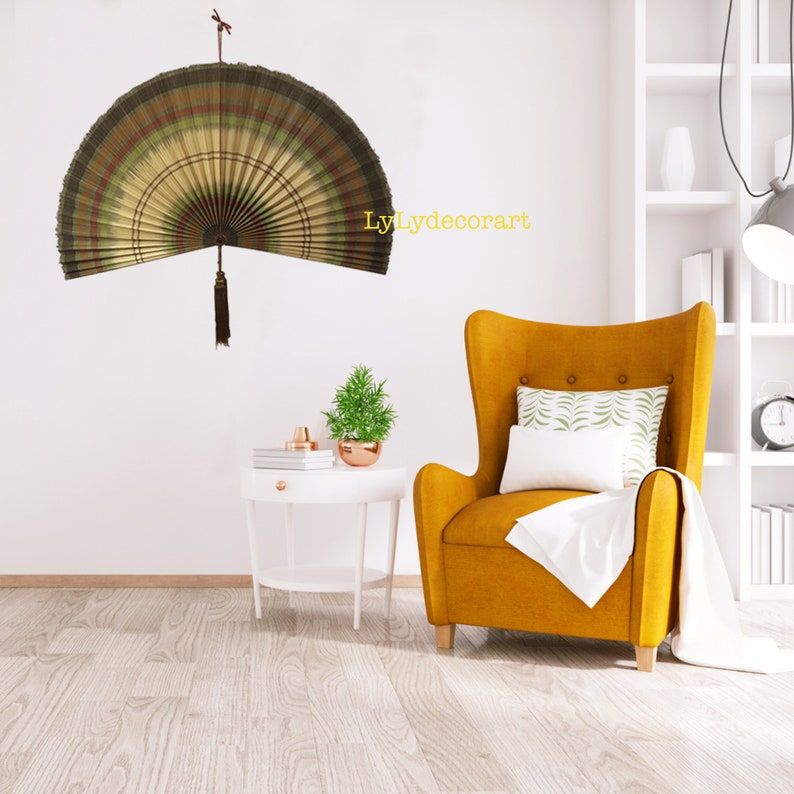 6080100cm Natural Giant Bamboo Fold Wall Fan Oversized . Etsy