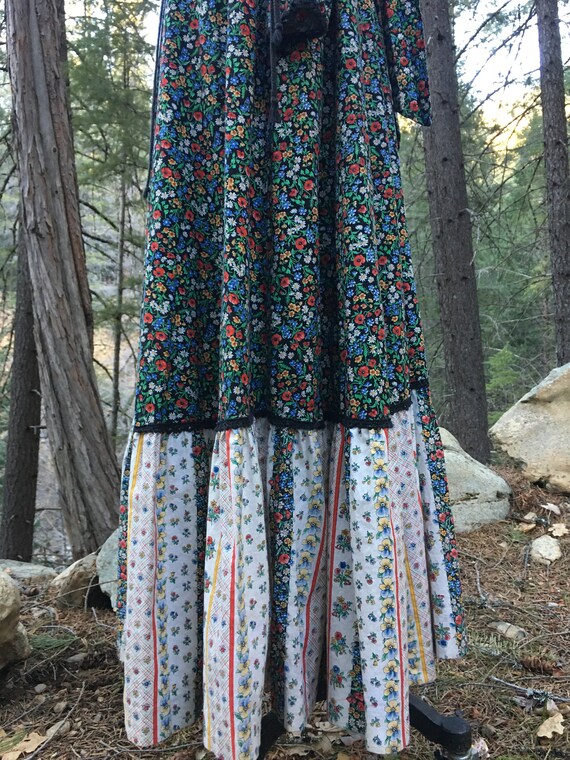 Rare designer gunne sax maxi dress gown floral ca… - image 3