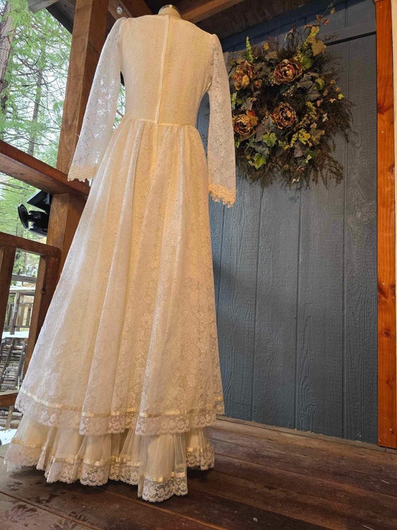 Gunne sax antique white maxi dress Jessica McClin… - image 4