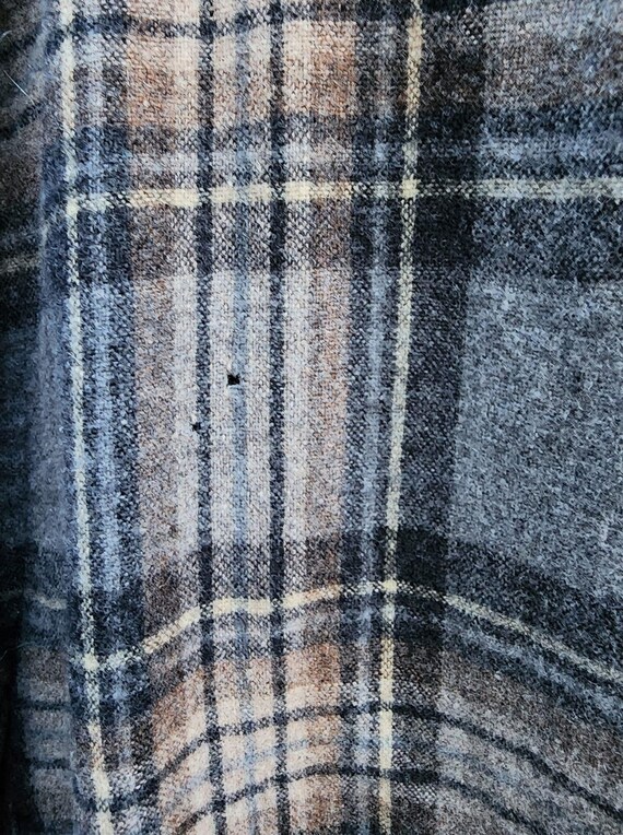 1960s 60s wool Pendleton shirt vintage plaid lumb… - image 2