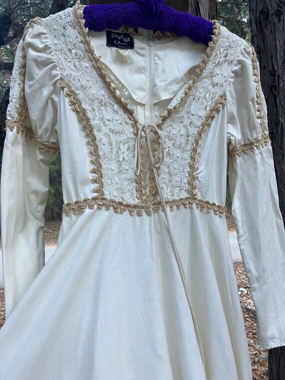Rare Jessica Mcclintock Gunnesax Black Label Renaissance Style 