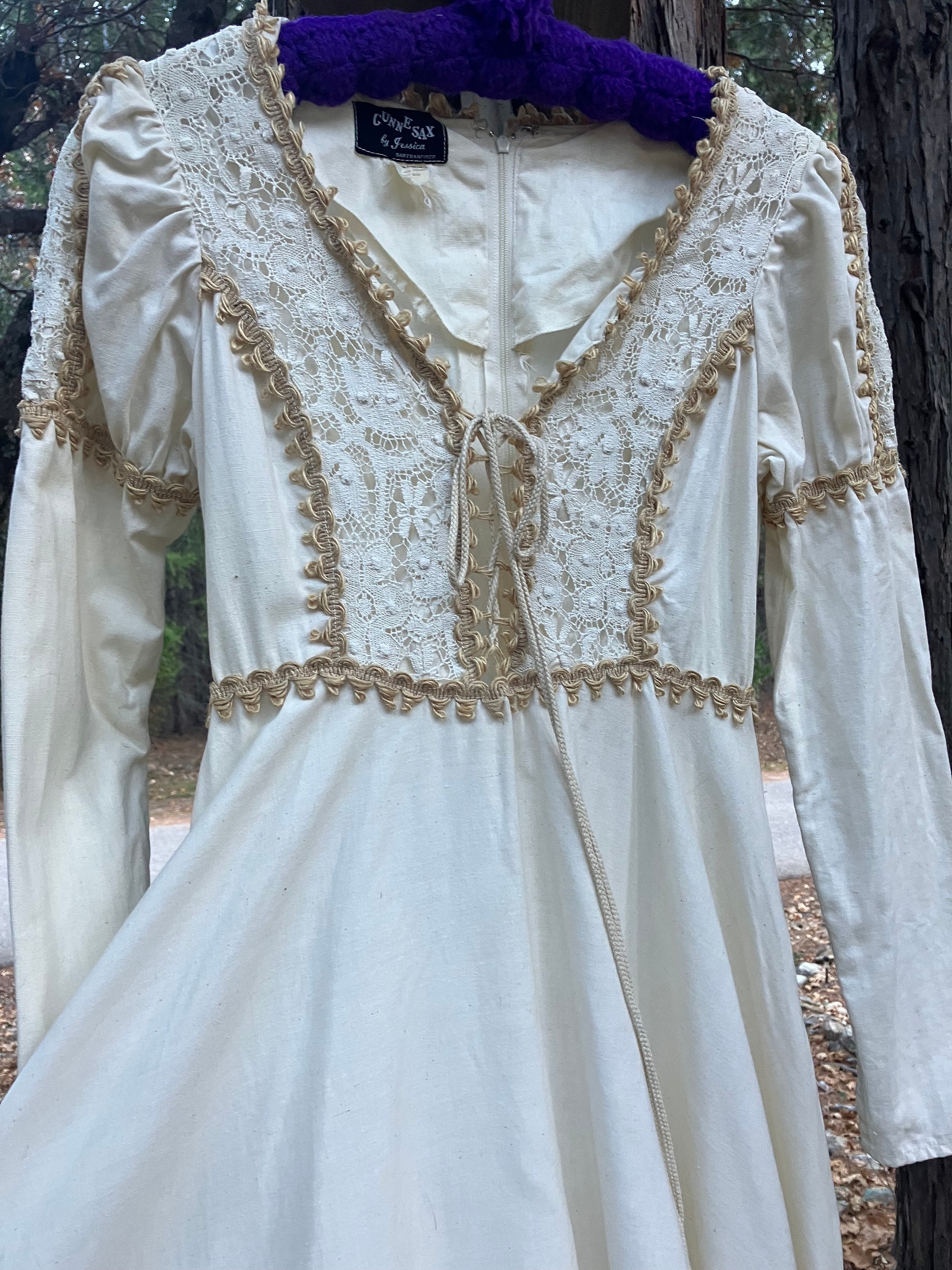 Rare Jessica Mcclintock Gunnesax Black Label Renaissance Style 