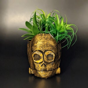 C-3PO / StarWars Inspired planter / Succulent / This is the Droid you are looking for!