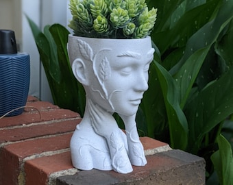 Lady of Grace /  3d Printed / Succulent Planter / House Plant /