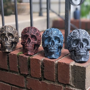 Multiple colors Sugar Skull / Day of the Dead / Human Skull / Halloween /Hex3d