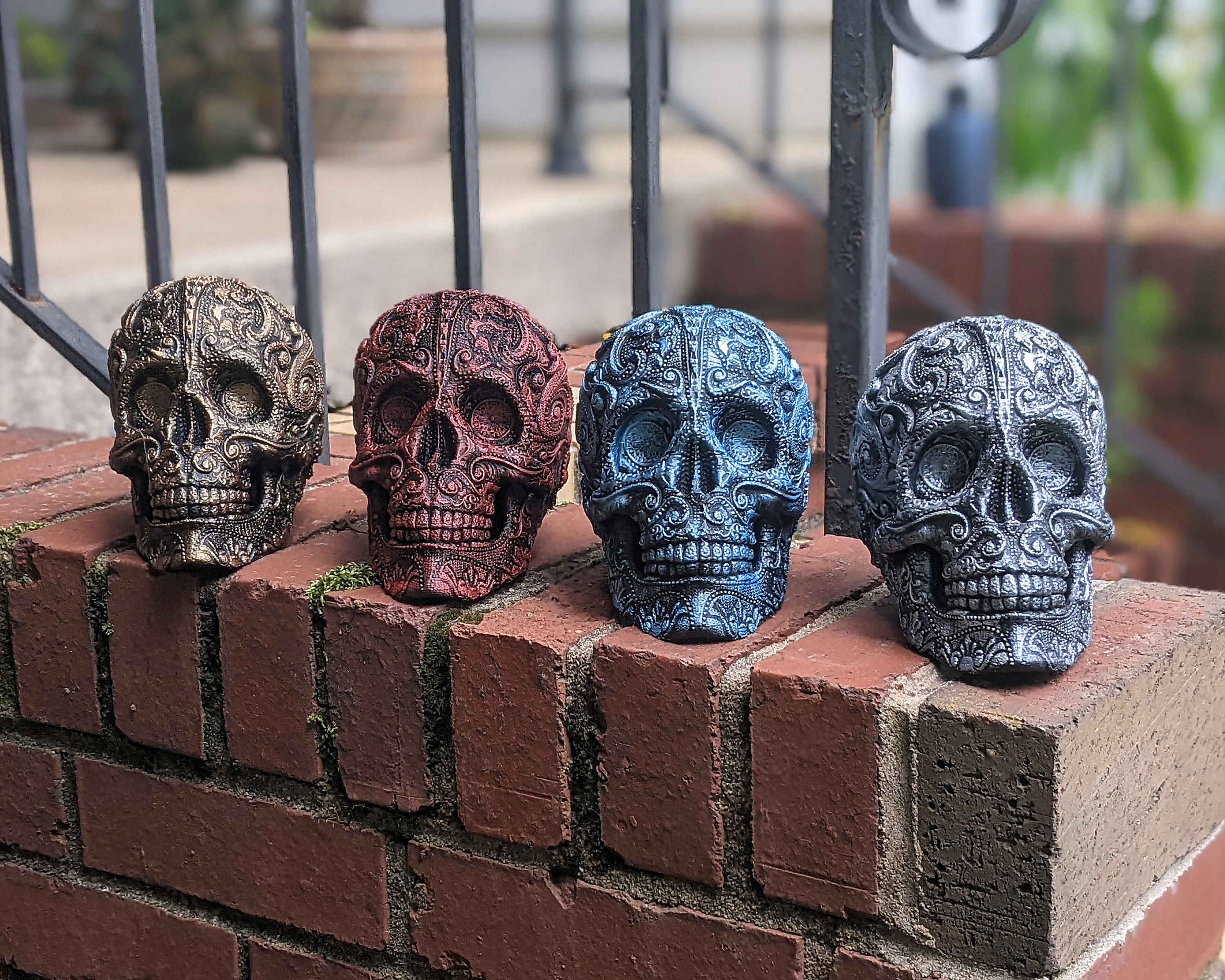 Multiple Colors Sugar Skull / Day of the Dead / Human Skull