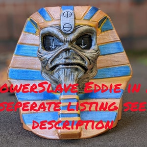 Eddie / Iron Maiden / Heavy Metal / Hand Painted / Planter / Desktop