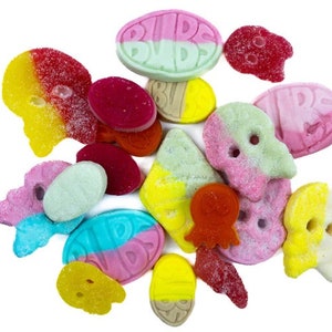 Sweet + Sour Mix Swedish Candy Bubs | Mix Sweet and Sour Bag | Pick n Mix | BUBS Vegetarian Sweets | Sugar Rush Lane | Free Shipping