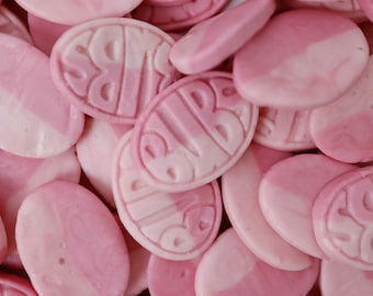 BUBS Wild Strawberry and Pomegranate Marshmallow Ovals Swedish Candy