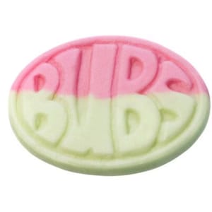 BUBS Watermelon Marshmallow Ovals Swedish Candy