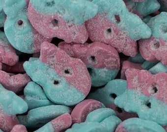 BUBS Sour Dizzy Skulls Gummy Swedish Candy